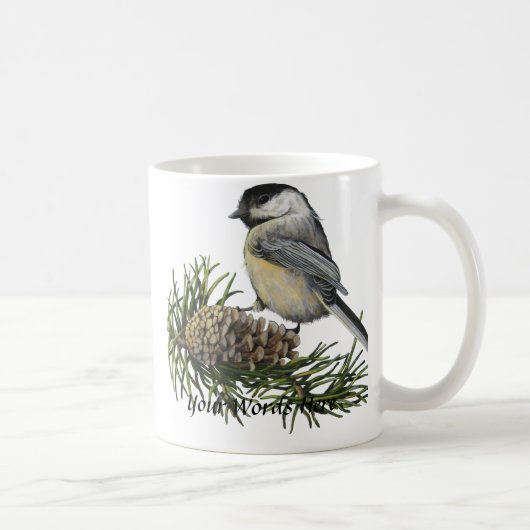 Tasse de Chickadee personnalisable (Droite)