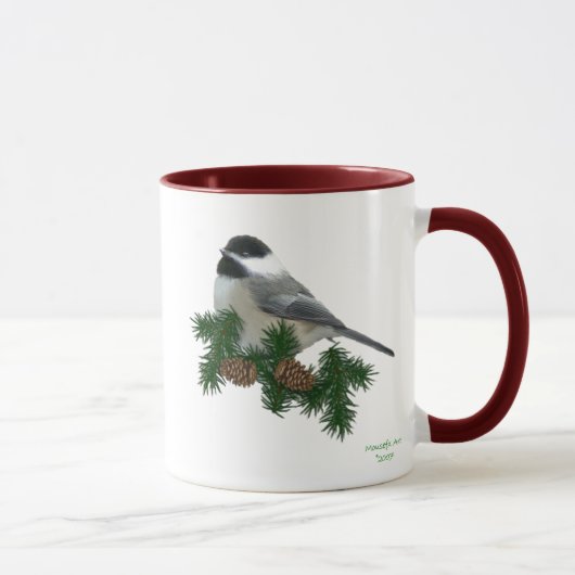 Tasse de Chickadee (pin) (Droite)