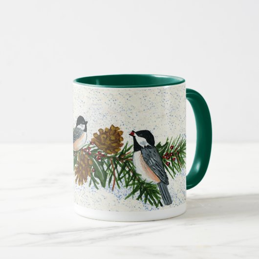 Tasse de Chickadees (Devant droit)