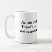 Tasse de chien d'Akita (Gauche)