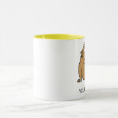 Tasse de chien de bande dessinée (Centre)