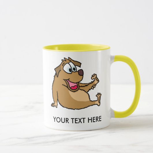 Tasse de chien de bande dessinée (Droite)