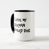 Tasse de chien de berger allemand (Devant gauche)