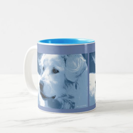 Tasse de chien de berger de Maremma (Devant gauche)