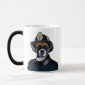 Tasse de chien de boxeur de pompier (Gauche)