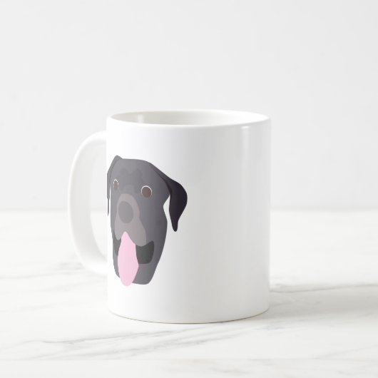 Tasse de chien de Corso de canne (Devant gauche)