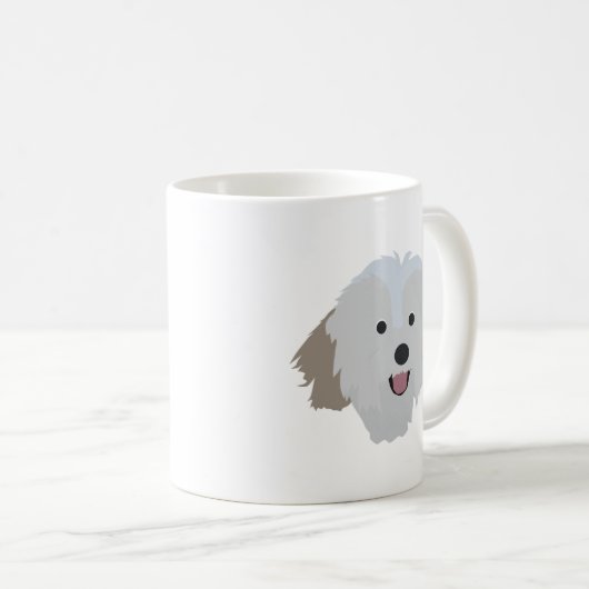 Tasse de chien de Havanese (Devant droit)