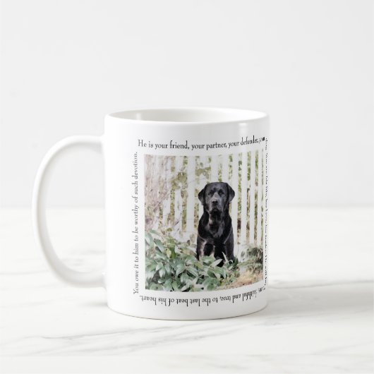 Tasse de chien de jardin (Gauche)