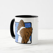 Tasse de chien de papillon de Papillon (Devant gauche)