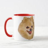 Tasse de chien de Pomeranian (Gauche)