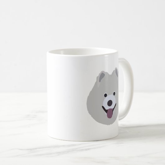 Tasse de chien de Samoyed (Devant droit)