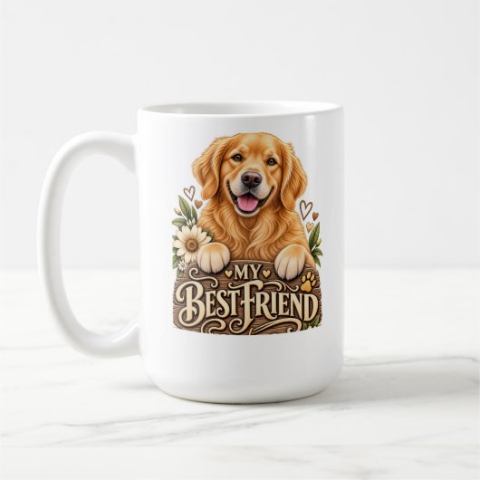 Tasse de chien Golden Retriever (Gauche)
