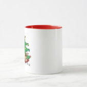 Tasse de chien teckel ambiance de Noël (Centre)