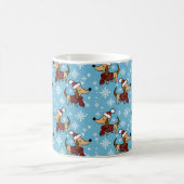 Tasse de chien teckel d'hiver (Centre)