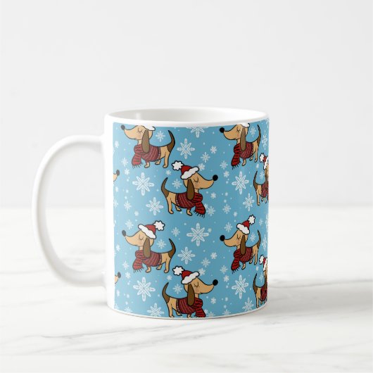 Tasse de chien teckel d'hiver (Gauche)