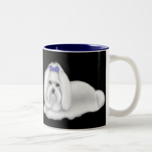 Tasse de chiens maltais (Droit)
