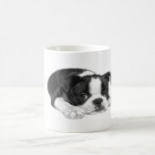 Tasse de chiot de Boston Terrier (Centre)