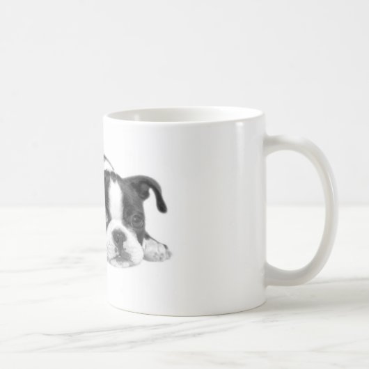 Tasse de chiot de Boston Terrier (Droite)