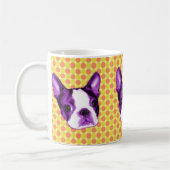Tasse de chiot de Boston Terrier de point de polka (Gauche)