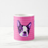 Tasse de chiot de Boston Terrier de point de polka (Centre)