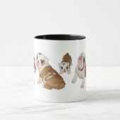 tasse de chiot de bouledogue (Centre)
