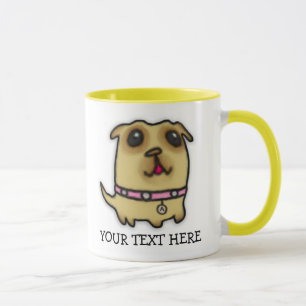 Tasse de chiot de carlin