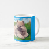 Tasse de chiot de Keeshond de "Havel" (Devant droit)