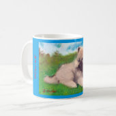 Tasse de chiot de Keeshond de "Havel" (Devant gauche)