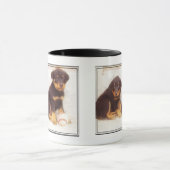 Tasse de chiots de rottweiler (Centre)
