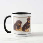 Tasse de chiots de rottweiler (Gauche)