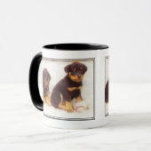 Tasse de chiots de rottweiler (Devant gauche)