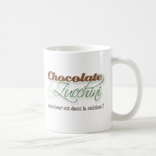 Tasse de chocolat et de courgette
