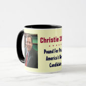 Tasse de Chris Christie 2016 (Devant gauche)