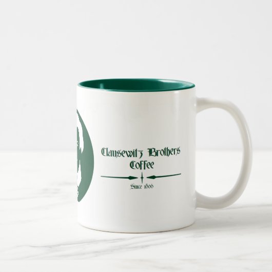 Tasse de citation de café de frères de Clausewitz (Droit)