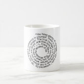 Tasse de citation de courage d'once de magicien (Centre)