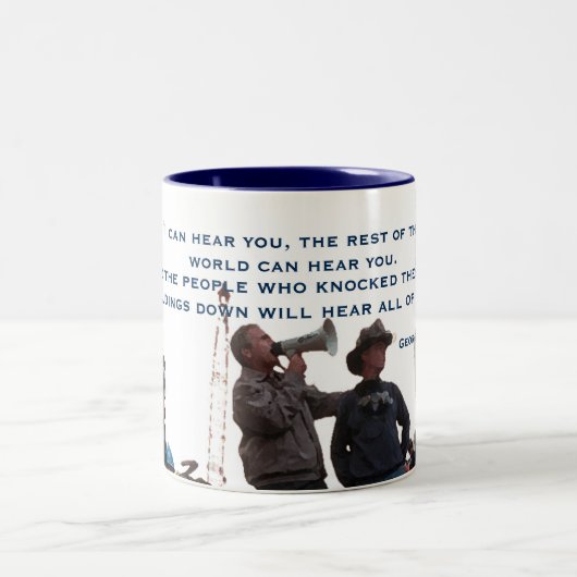 Tasse de citation de George W. Bush (Centre)