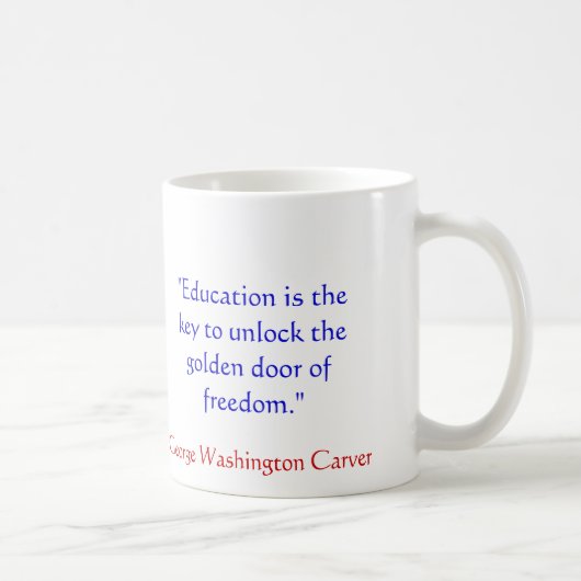 Tasse de citation de George Washington Tailleur (Droite)