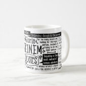 Tasse de CITATION de Gloria Steinem (Devant droit)