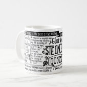 Tasse de CITATION de Gloria Steinem (Devant gauche)