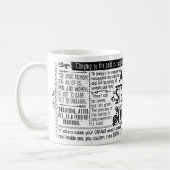 Tasse de CITATION de Gloria Steinem (Gauche)