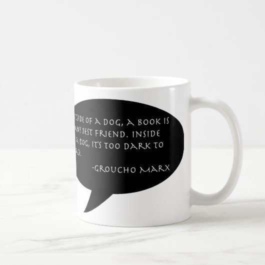 Tasse de citation de Groucho Marx (Droite)