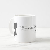 Tasse de citation de Jane Austen (Devant gauche)