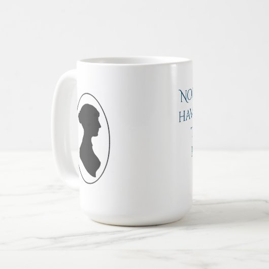 Tasse de citation de Jane Austen (Devant gauche)