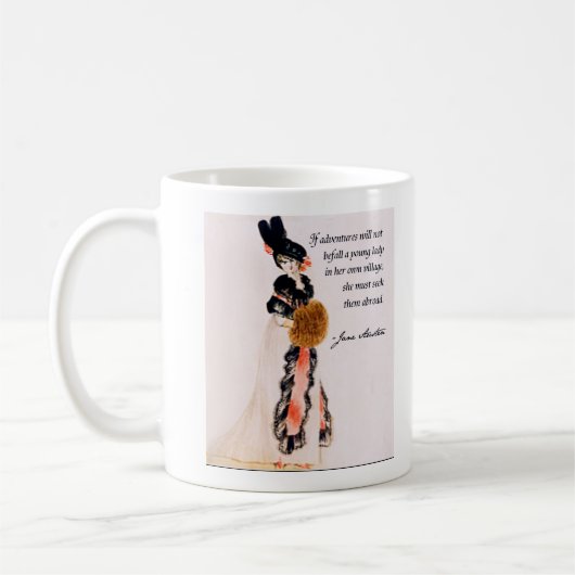 Tasse de citation de Jane Austen (Gauche)