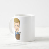 Tasse de citation de John F. Kennedy (Devant gauche)