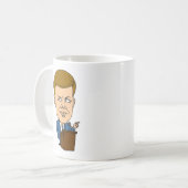 Tasse de citation de John F. Kennedy (Devant gauche)