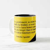 Tasse de citation de Lysander Spooner (Devant gauche)