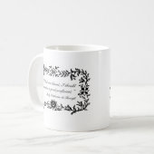 Tasse de citation de Madame Catherine de fierté et (Devant gauche)