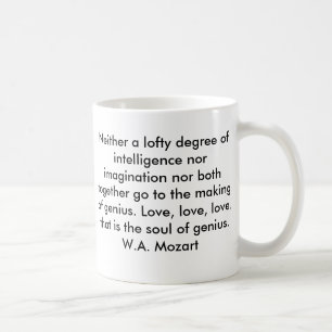 Tasse de citation de Mozart