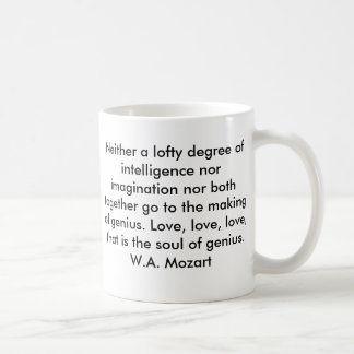 Tasse de citation de Mozart